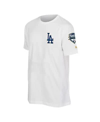 New Era Men's White Los Angeles Dodgers 2026 Gold Collection Logo Patch T-Shirt