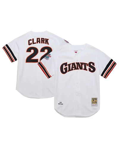 Mitchell & Ness Men's Will Clark White San Francisco Giants Cooperstown Collection 1989 Authentic Jersey