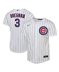 Nike Big Boys and Girls Alex Bregman White Chicago Cubs Home Replica Jersey