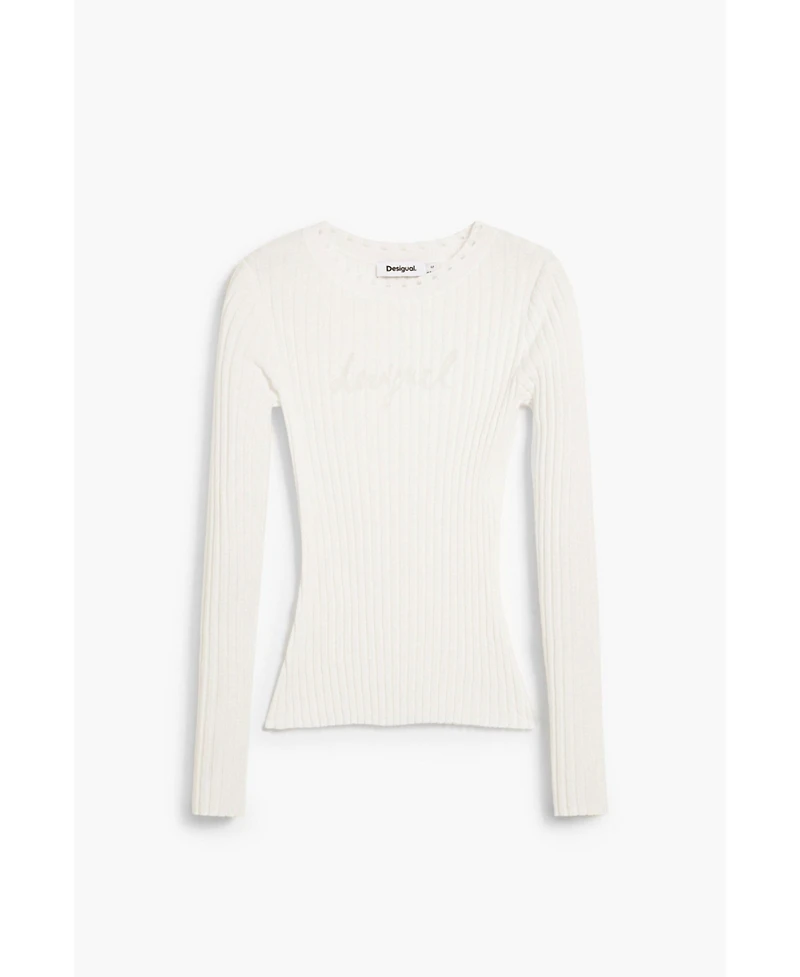 Desigual Women's Ribbed T-shirt logo