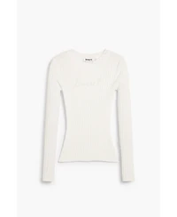 Desigual Women's Ribbed T-shirt logo