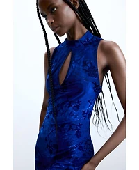 Desigual Women's Flocked dress