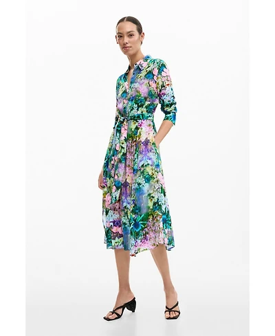 Desigual Women's Shirt Dress Garden