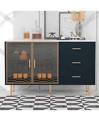 Rainsken Modern Buffet Sideboard Cabinet