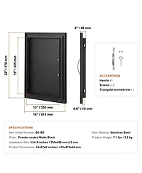 Sugift Single Stainless Steel Bbq Access Door 16W x 22H in for Bbq Island Grilling