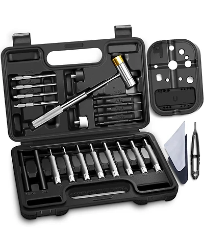 Gnuadz Punch Set Roll Pin Tools Steel Hammer Machinery Maintenance Organizer Storage Container