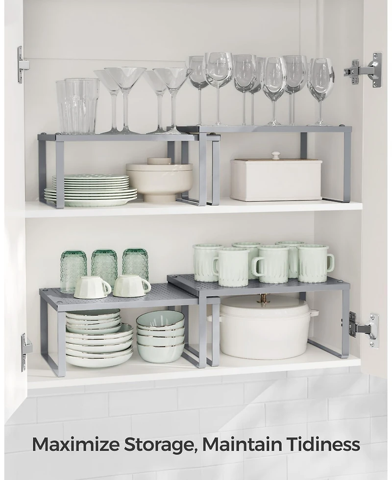 Gnuadz Metal Stackable Expandable Cabinet Countertop Spice Organizer Rack