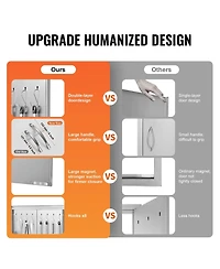 Sugift Double Stainless Steel Bbq Access Door 31W x 24H in with Handles and Hooks