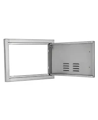 Sugift Single Stainless Steel Bbq Access Door 20W x 14H in for Bbq Island Grilling