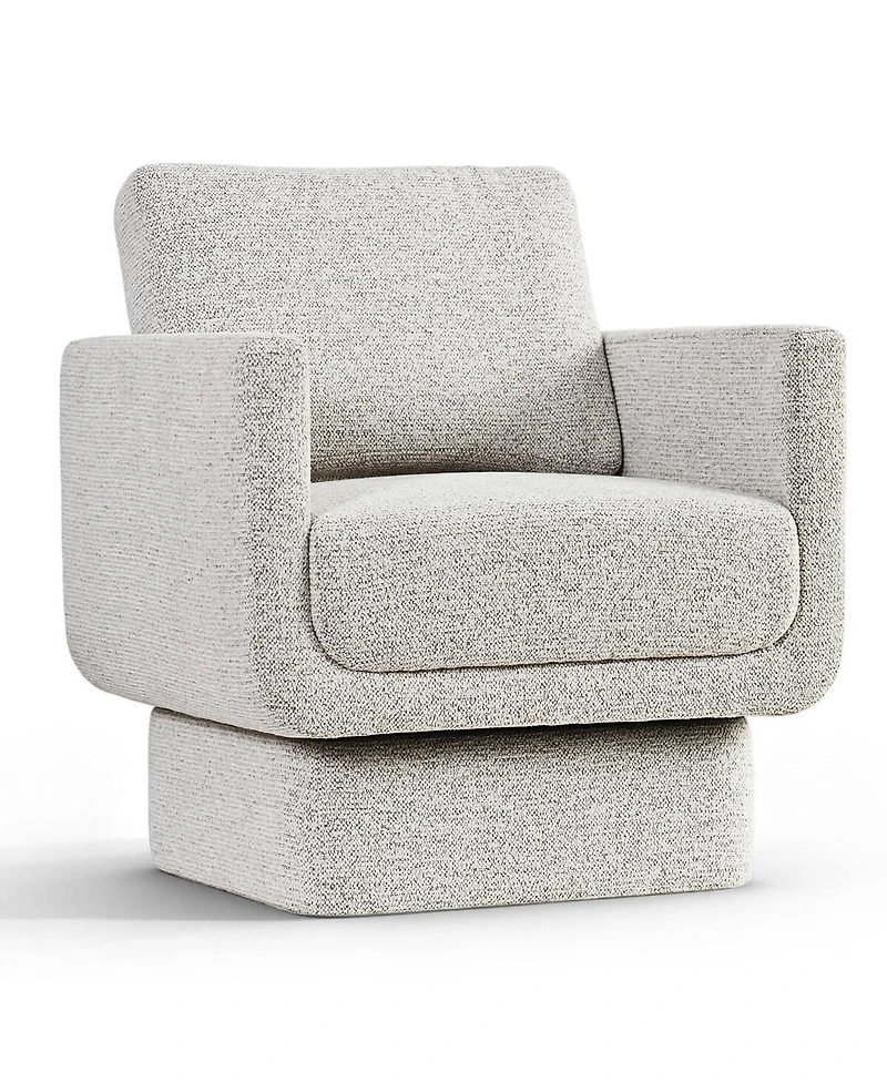 Maison Boucle Modern Swivel Accent Chair, Upholstered Lounge Chair, 1 Piece