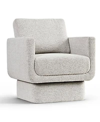 Maison Boucle Modern Swivel Accent Chair, Upholstered Lounge Chair, 1 Piece