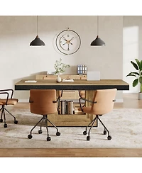 Tribesigns Modern Large Rectangular Executive Desk, 63'' Computer Desk and Writing Table