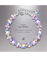 Gnuadz Sterling Crystal Bracelet Gift Box for Her 7"and 2"