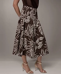 Donna Karan New York Women's Pleated Midi Skirt