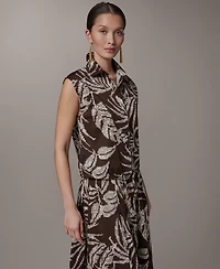 Donna Karan New York Women's Collared Neck Top