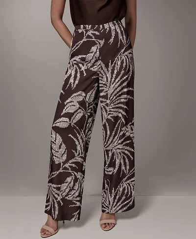 Donna Karan New York Women's Printed Mid Rise Pants