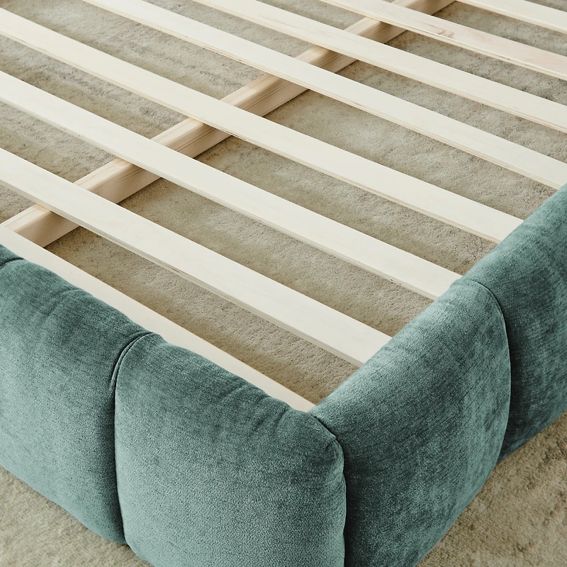 Streamdale Furniture Ca King Upholstered Platform Bed, Chenille