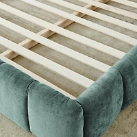 Streamdale Furniture Ca King Upholstered Platform Bed, Chenille