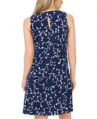 Msk Petite Sleeveless Round Neck Mini Dress