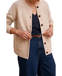 Celtic & Co. Women's Cable Detail Raglan Cardigan