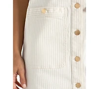 Liverpool Los Angeles Women's Striped Button-Front Shift Dress
