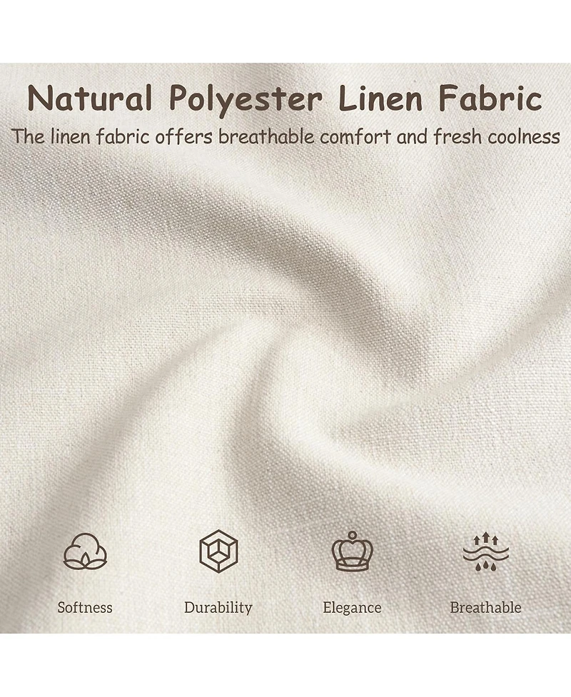 Streamdale Furniture King Upholstered Bed Frame, Linen