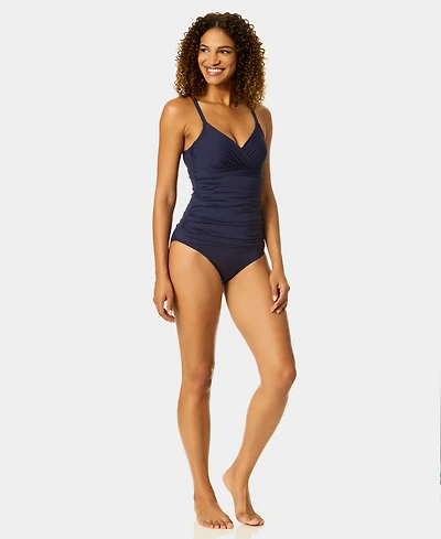 Anne Cole Women's Surplice Underwire Tankini Top