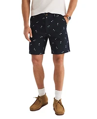 Nautica Men's Stretch-Cotton Twill Flat-Front Deck Shorts