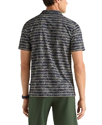 Nautica Men's Leaf Stripe Classic-Fit Golf Polo Shirt