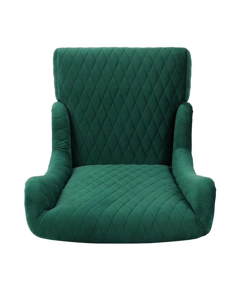 Streamdale Furniture Velvet High-Back Accent Chair