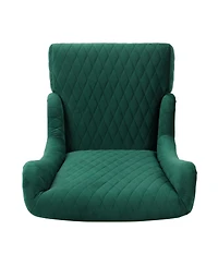 Streamdale Furniture Velvet High-Back Accent Chair