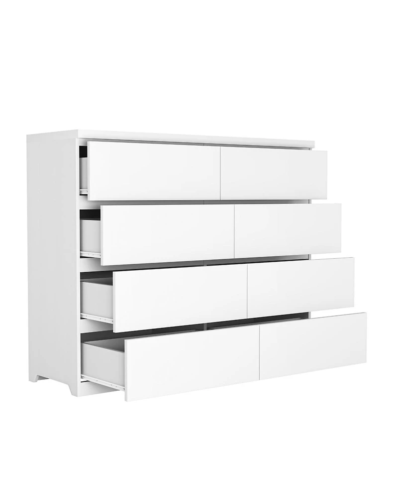 Streamdale Furniture 8-Drawer Wood Dresser/Chest for Bedroom and Living Room