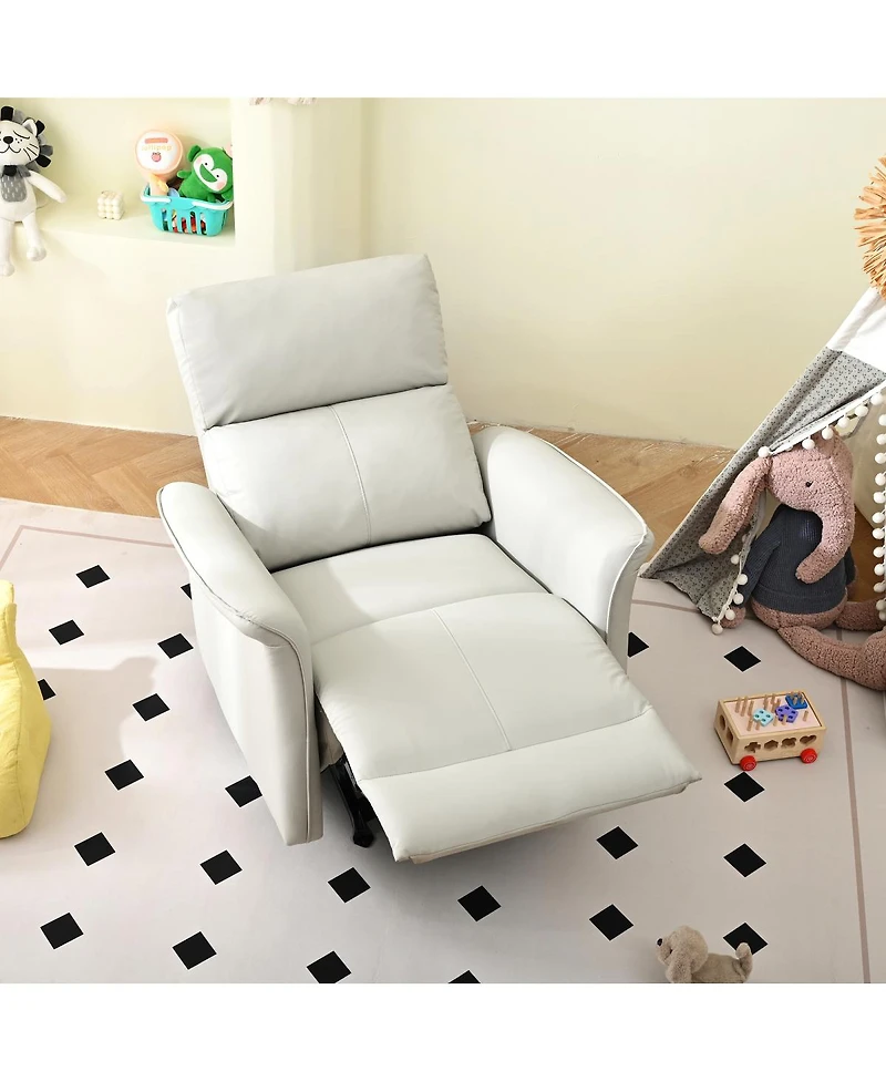 Streamdale Furniture Pu Leather Rocking Recliner Chair