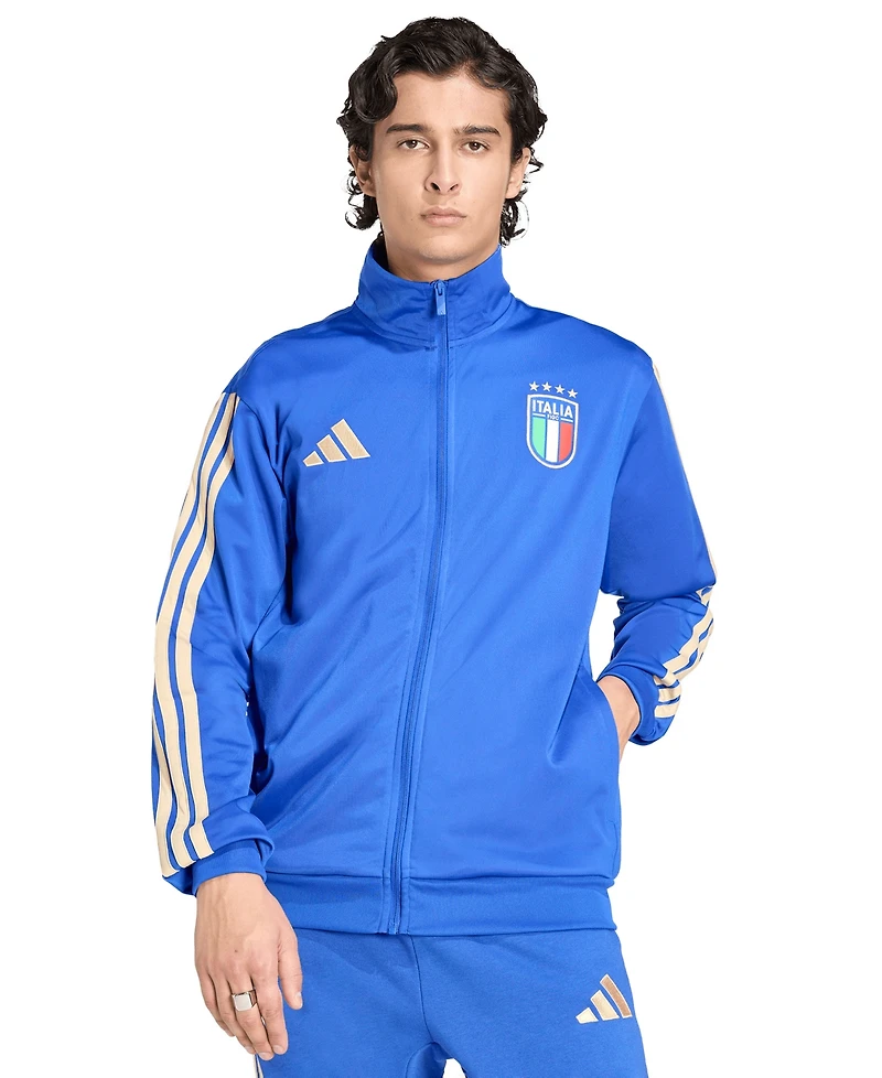 adidas Men's Regular-Fit Italy Soccer Tricot Track Jacket