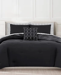 Nine West Oslo Stripe Bed in a Bag 8-Pc. Comforter Set, Queen