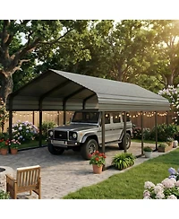 Mondawe 10x20 ft. Stainless Steel Carport Shelter