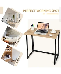 Sugift Space-saving Folding Computer Desk for Home Office