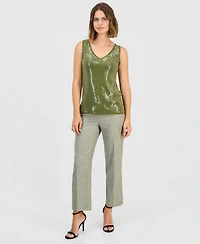 Anne Klein Women's Sequin Tank Top
