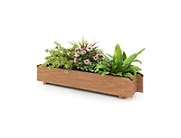 Slickblue Raised Wood Planter for Vegetables, Herbs & Flowers