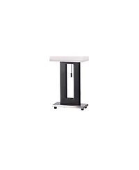 360 Lighting Floating Rectangle Modern Table Lamps 30" Tall Set of 2 Metal Open Frame Fabric Box Shade for Bedroom Living Room Bedside