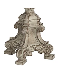 Barnes and Ivy Duval 34" Tall French Traditional Candlestick Table Lamps with Crystal, Set of 2