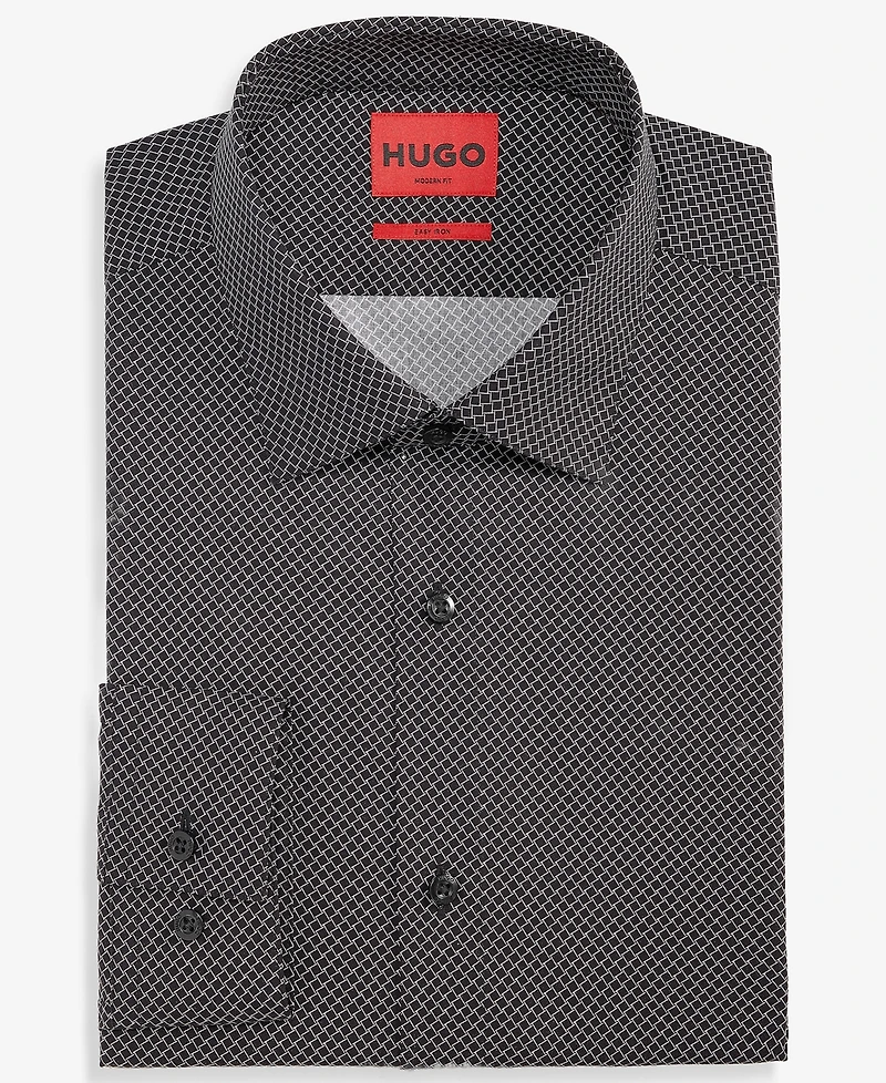 Hugo by Boss Men's Modern-Fit Patterned Dress Shirt