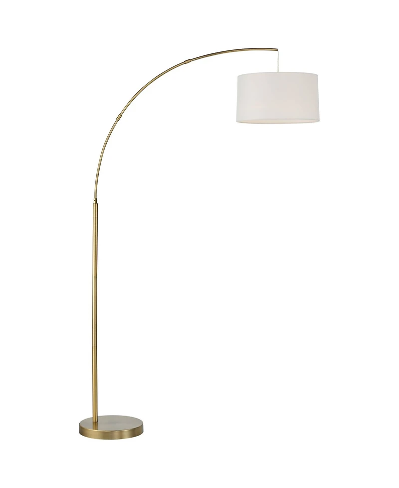 360 Lighting Cora Modern Industrial 72" Tall Arc Floor Lamp with Smart Socket Brass Metal for Living Room Reading