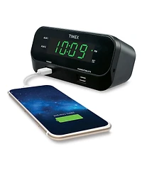 iHome Timex T129 Dual Usb Charging Ports Alarm Clock