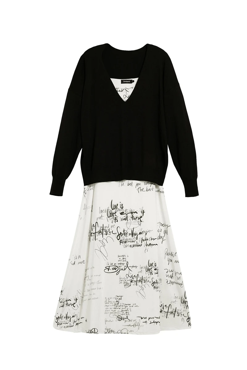 Desigual Women's Long Combined Dress