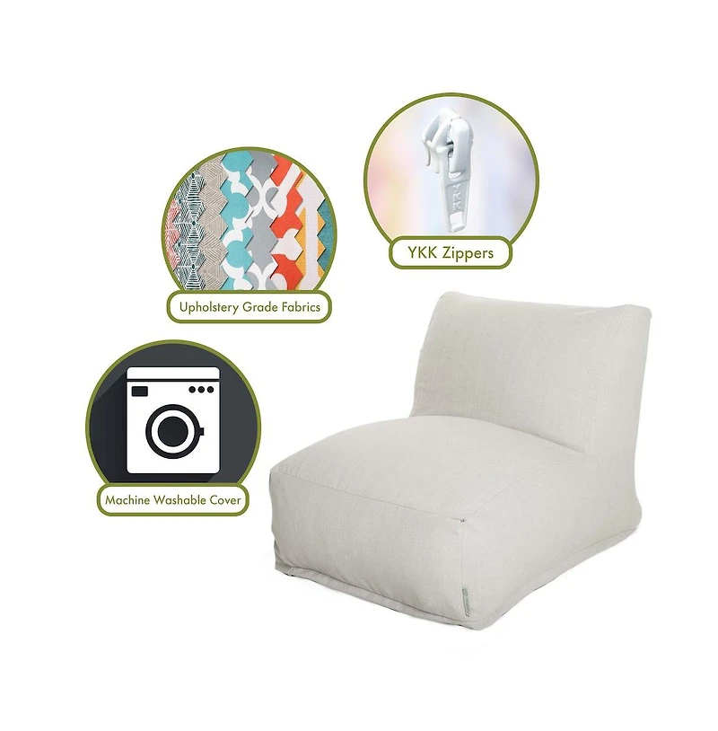 Majestic Home Goods Chair Lounger Sherpa Cream