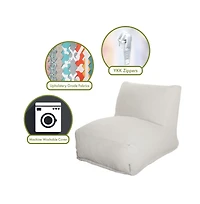 Majestic Home Goods Chair Lounger Sherpa Cream