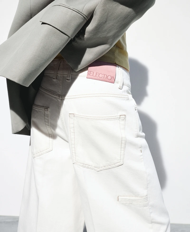 Selection Mango Women's Straight Mid-Rise Bermuda Shorts