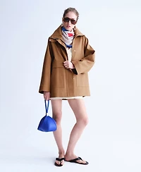 Selection Mango Women's Oversized Funnel Neck Jacket