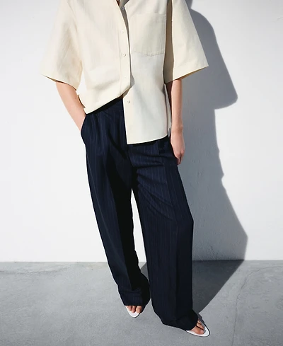 Selection Mango Women's Pinstripe Suit Pants